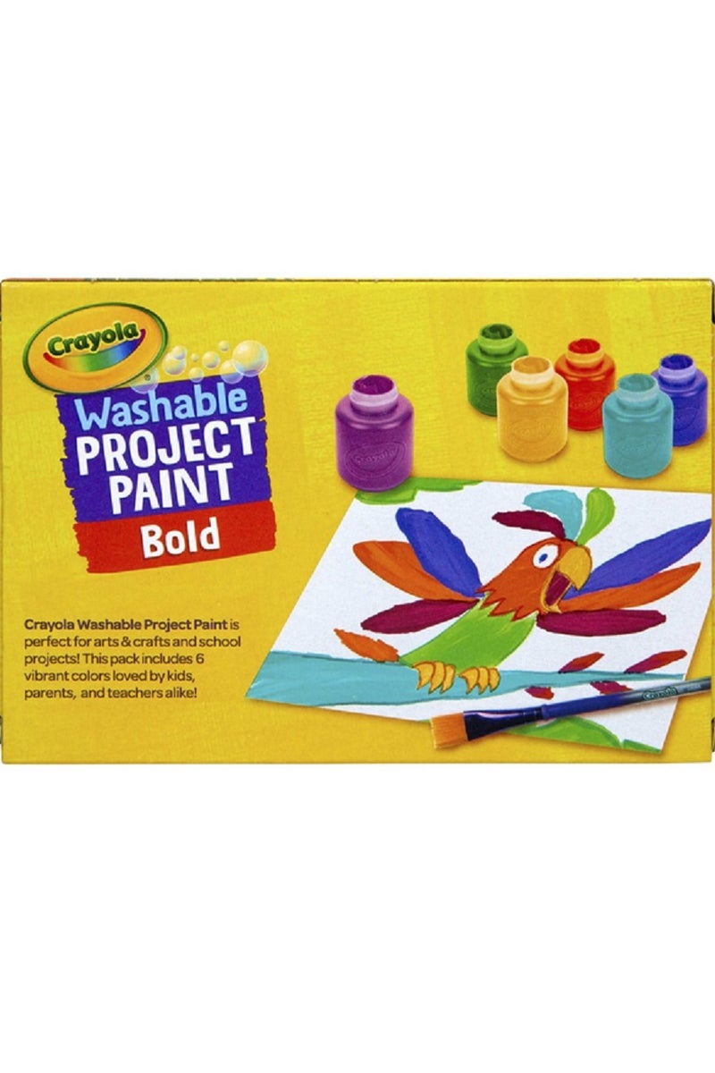 كرايولا مجموعة ألوان جريئة قابلة للغسل من 6 قطع متعددة الألوان 59 مل - Image 2