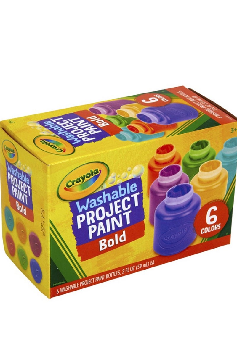 كرايولا مجموعة ألوان جريئة قابلة للغسل من 6 قطع متعددة الألوان 59 مل - Image 5
