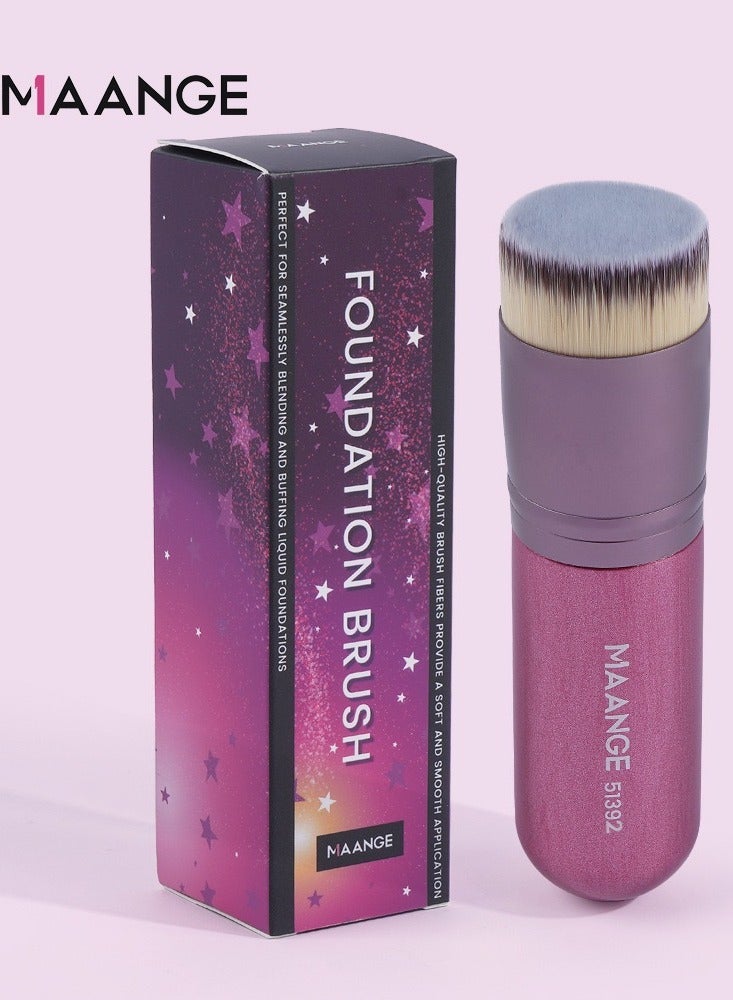 مانجي فرشاة الأساس فرشاة كابوكي فرشاة مكياج احترافية سائل مزج مسحوق معدني التلميع أدوات ماكياج بيضاء - Image 1
