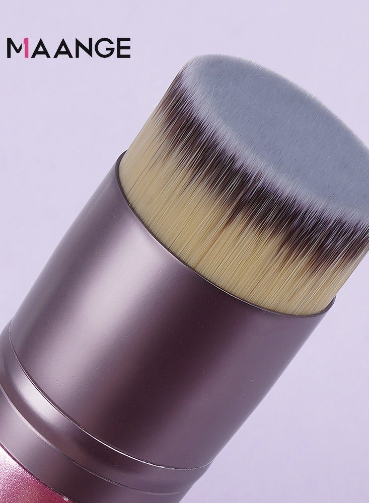 مانجي فرشاة الأساس فرشاة كابوكي فرشاة مكياج احترافية سائل مزج مسحوق معدني التلميع أدوات ماكياج بيضاء - Image 3