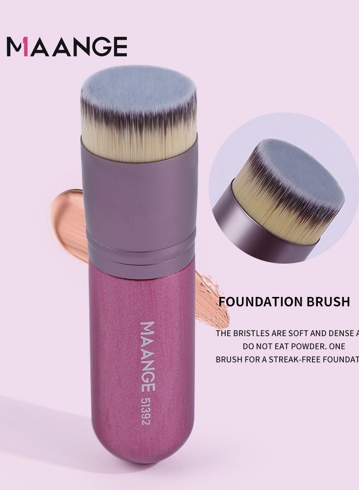 مانجي فرشاة الأساس فرشاة كابوكي فرشاة مكياج احترافية سائل مزج مسحوق معدني التلميع أدوات ماكياج بيضاء - Image 2