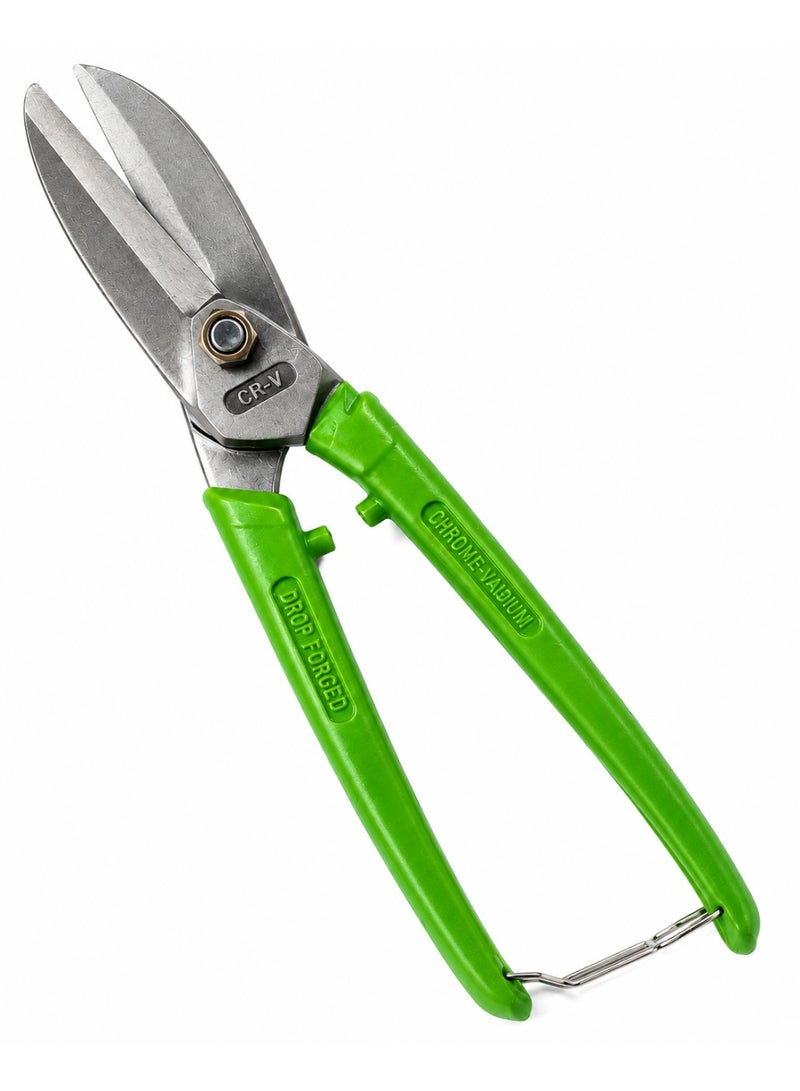 Perfect Heavy Duty 10" (250mm) Tin Snip Straight Cut – Drop Forged CR-V Steel Metal Cutting Shears with Comfort Grip for Sheet Metal, Roofing & HVAC - Image 3