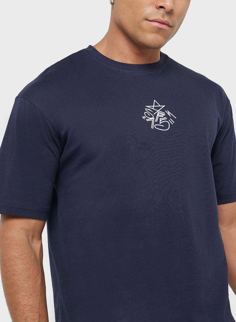 Seventy Five Graphic Print Oversized T-Shirt - Image 3