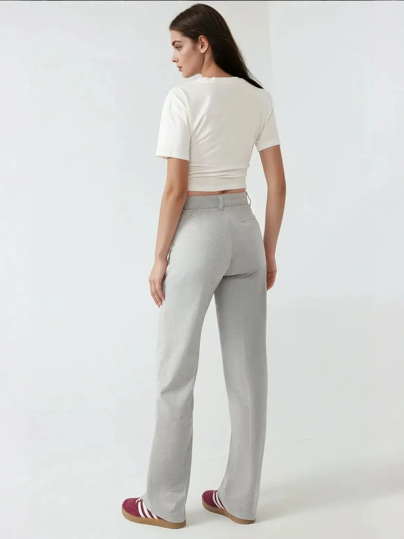 HICCUP High Waist Straight Leg Pants