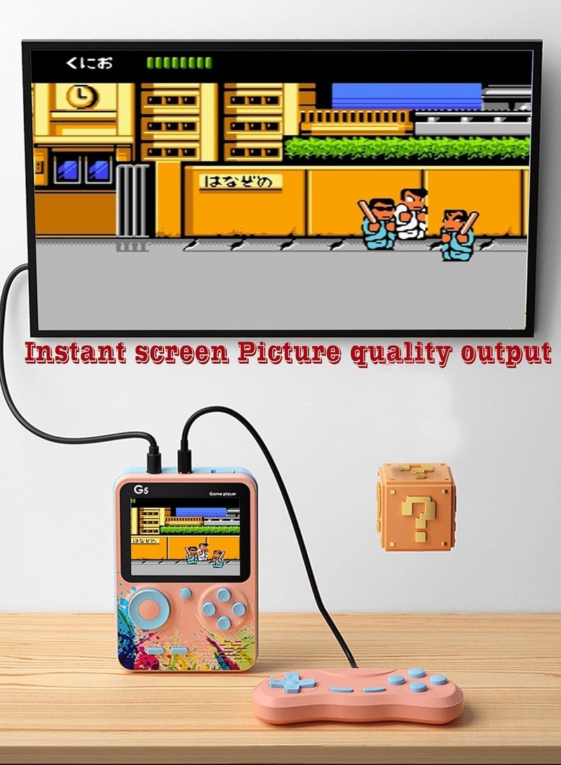 Handheld Classical Game Console   500 in 1 Retro Game Box ,Can Play On TV, 500 Games Like Contra, Tank, Bomber Man Etc - Image 4