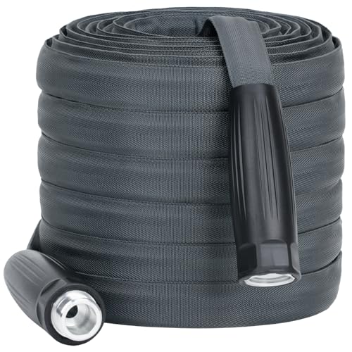 LINEX Lightweight Garden Hose 100 ft Ultra Flexible KinkFree for Outdoor Water Hose NonExpanding BurstResistant Heavy Duty RV Hose 58 inch - Image 1