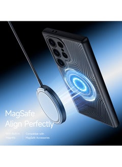 DUX DUCIS DUX DUCIS Aimo Case Anti-Yellowing Clear [Hard PC Back & Soft TPU Bumper] Magnetic Wireless Charging Shockproof Protective Phone Case Cover compatible with Samsung Galaxy S24 Ultra (Black)  - Image 2