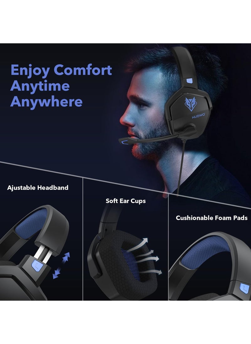 NUBWO - N16 Gaming Headset - Noise Canceling Mic,Stereo Sound,for PS5, PS4, Xbox One, Switch, PC - Image 1