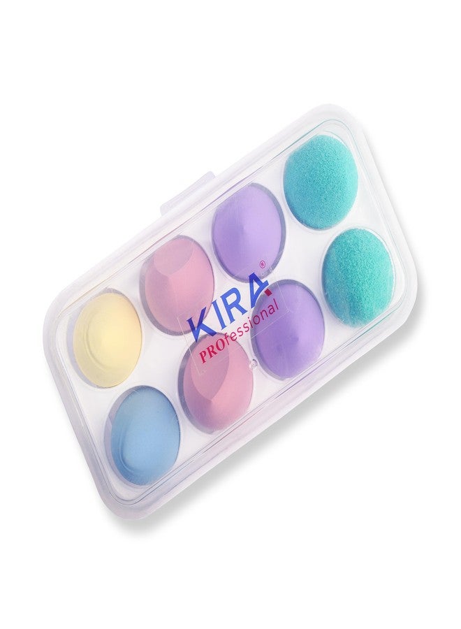 KIRA Professional Beauty Blender Sponge with Storage Box 8 Pcs - Image 2