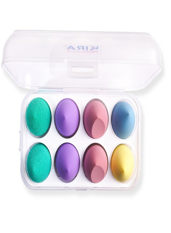 KIRA Professional Beauty Blender Sponge with Storage Box 8 Pcs - Image 1