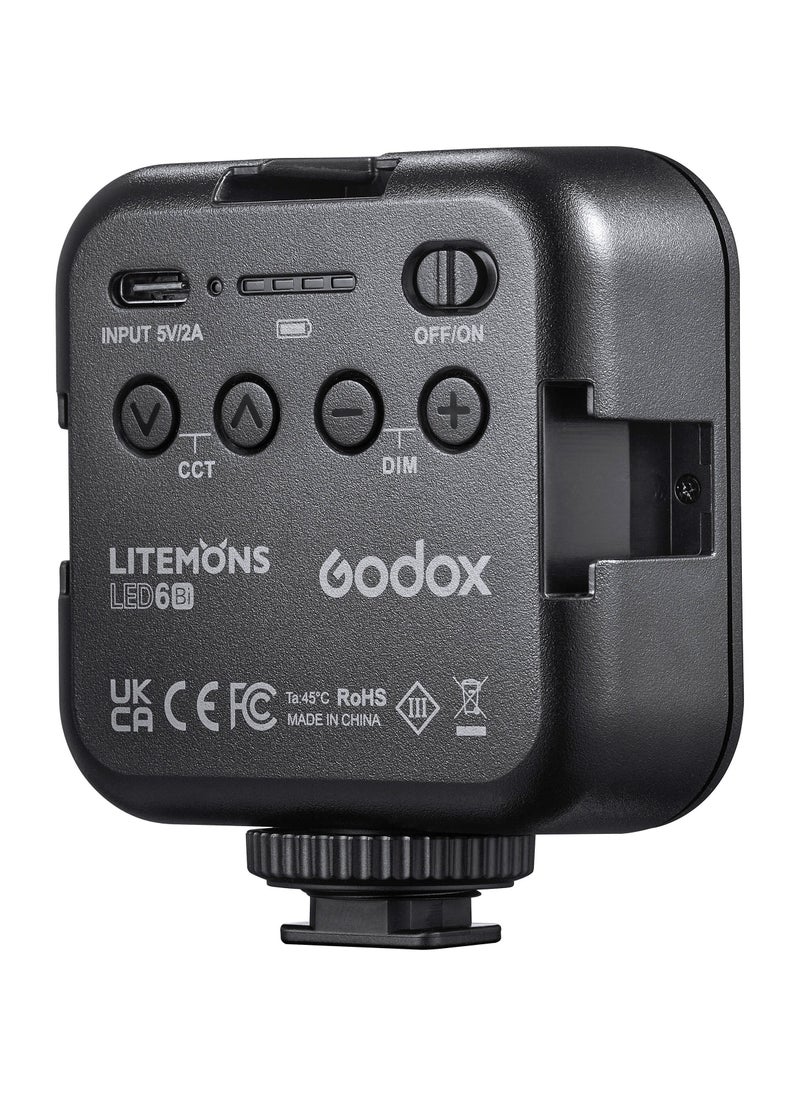 Godox - Godox Litemons Bi-Color Pocket-Size LED Video Light (3200 to 6500K) - Image 1