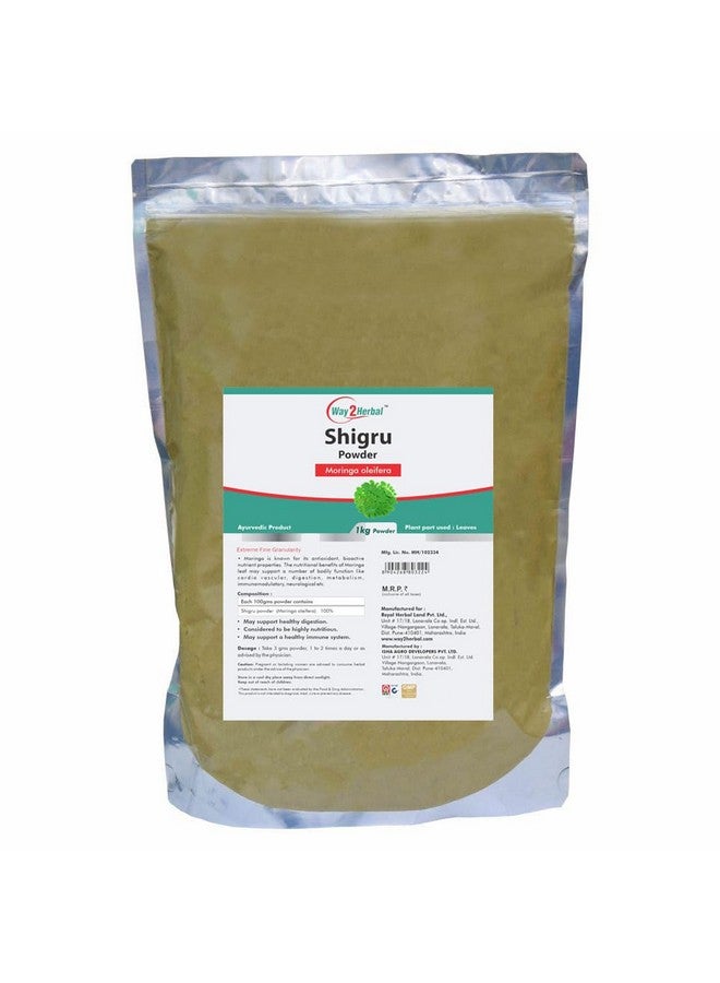 Way2Herbal Shigru Moringa Olifera Powder (1 Kg Pack of 1) - Image 1