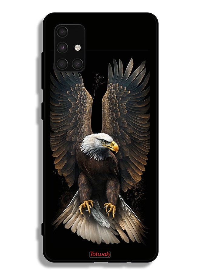 Tolwak Samsung Galaxy A71 4G Protective Case Cover Eagle Spread Wings  - Image 1