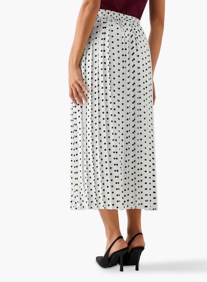 تواكستريمز تنورة ماكسي مطوية بخصر مطاطي من - Image 3