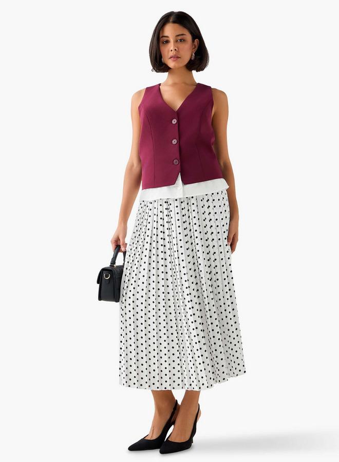 تواكستريمز تنورة ماكسي مطوية بخصر مطاطي من - Image 2