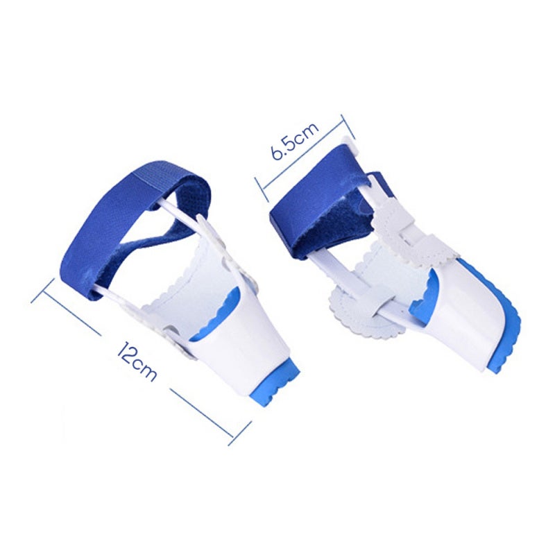 Bunion Corrector Blue & White Stable Adjustable Skin-Friendly Material - Ergonomic Bracket Gentle Constant Pressure Big Toe Straightener for Bunion Pain Relief Night Wear - Image 2