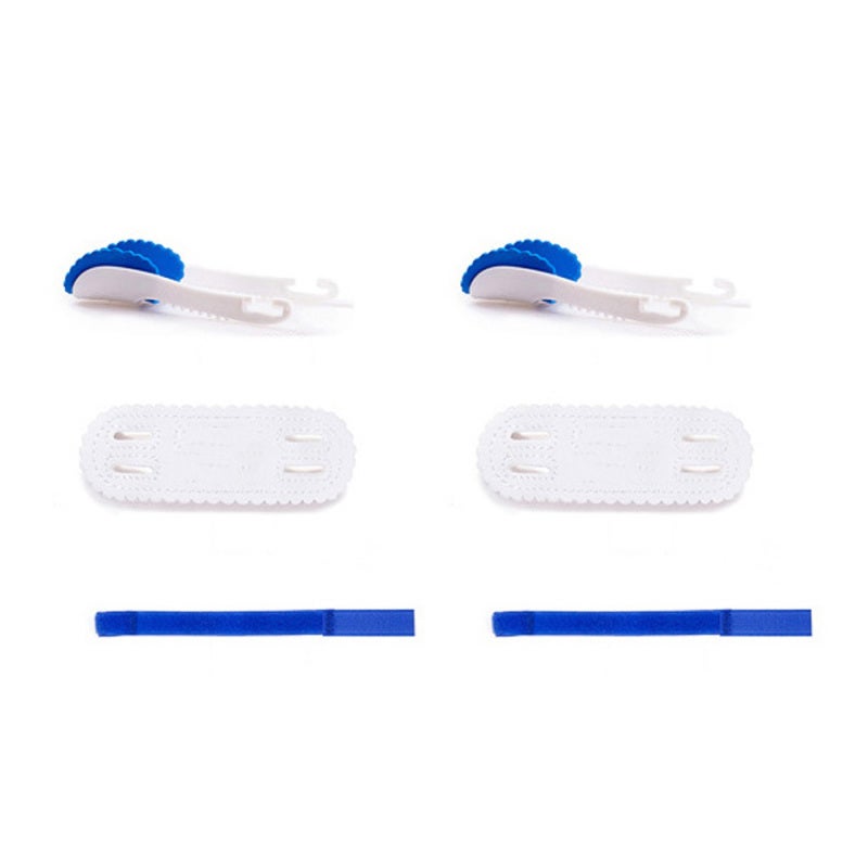 Bunion Corrector Blue & White Stable Adjustable Skin-Friendly Material - Ergonomic Bracket Gentle Constant Pressure Big Toe Straightener for Bunion Pain Relief Night Wear - Image 3