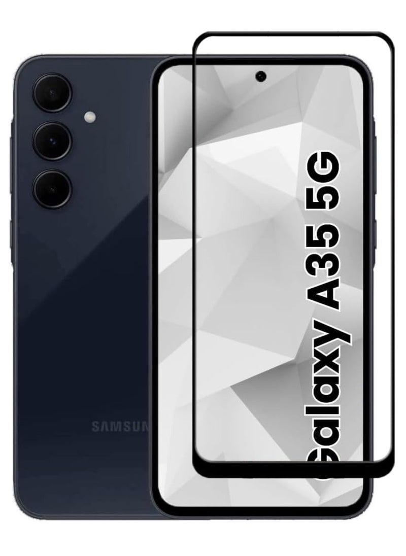 ACLIX Tempered Glass Screen Protector Antistatic ESD Dustproof Premium Quality High Definition Designed For Samsung Galaxy A35 - Image 1