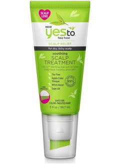 Yes To Yes To Tea Tree Scalp Treatment, Soothing Formula To Remove Build Up, Leaving Scalp Cleansed & Calm, With Tea Tree, Witch Hazel, Apple Cider Vinegar & Sage Oil, Natural, Vegan & Cruelty Free, 3 Fl Oz  - Image 1