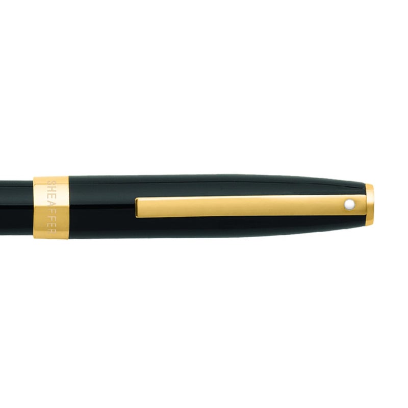 SHEAFFER Pen Sheaffer Sagaris E9471 Glossy Black With Gold Tone Trims Medium Fp - Image 4