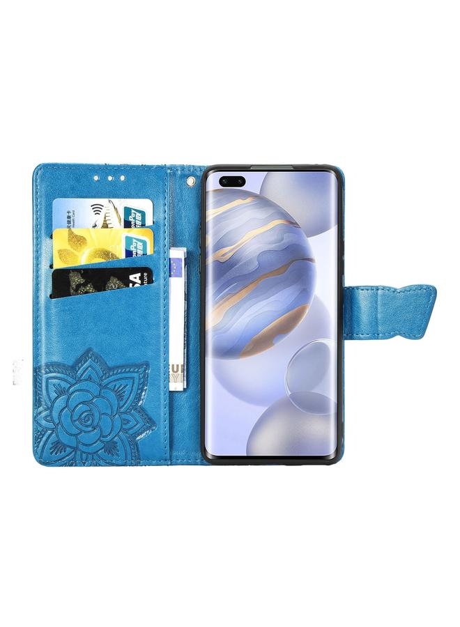 S-TOP Case For Huawei Honor 30 Pro Butterfly Love Flower Embossed Horizontal Flip Leather Case with Bracket / Card Slot / Wallet / Lanyard - Image 2