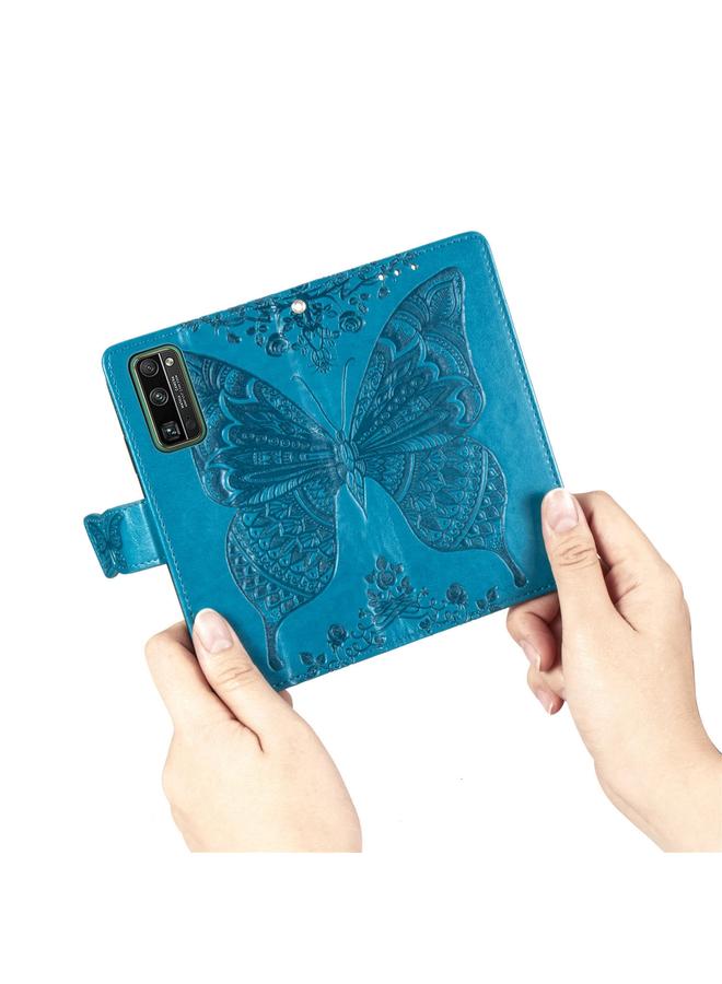 S-TOP Case For Huawei Honor 30 Pro Butterfly Love Flower Embossed Horizontal Flip Leather Case with Bracket / Card Slot / Wallet / Lanyard - Image 5