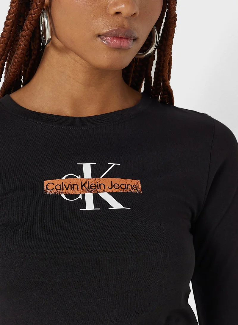 Calvin Klein Jeans Crew Neck Logo T-Shirt
