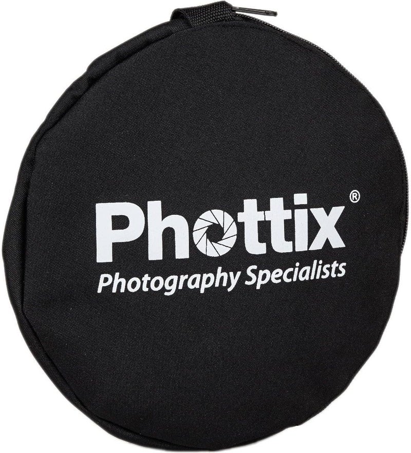 Phottix 5-In-1 Premium Reflector with Handles - Black, 80 cm - Image 1