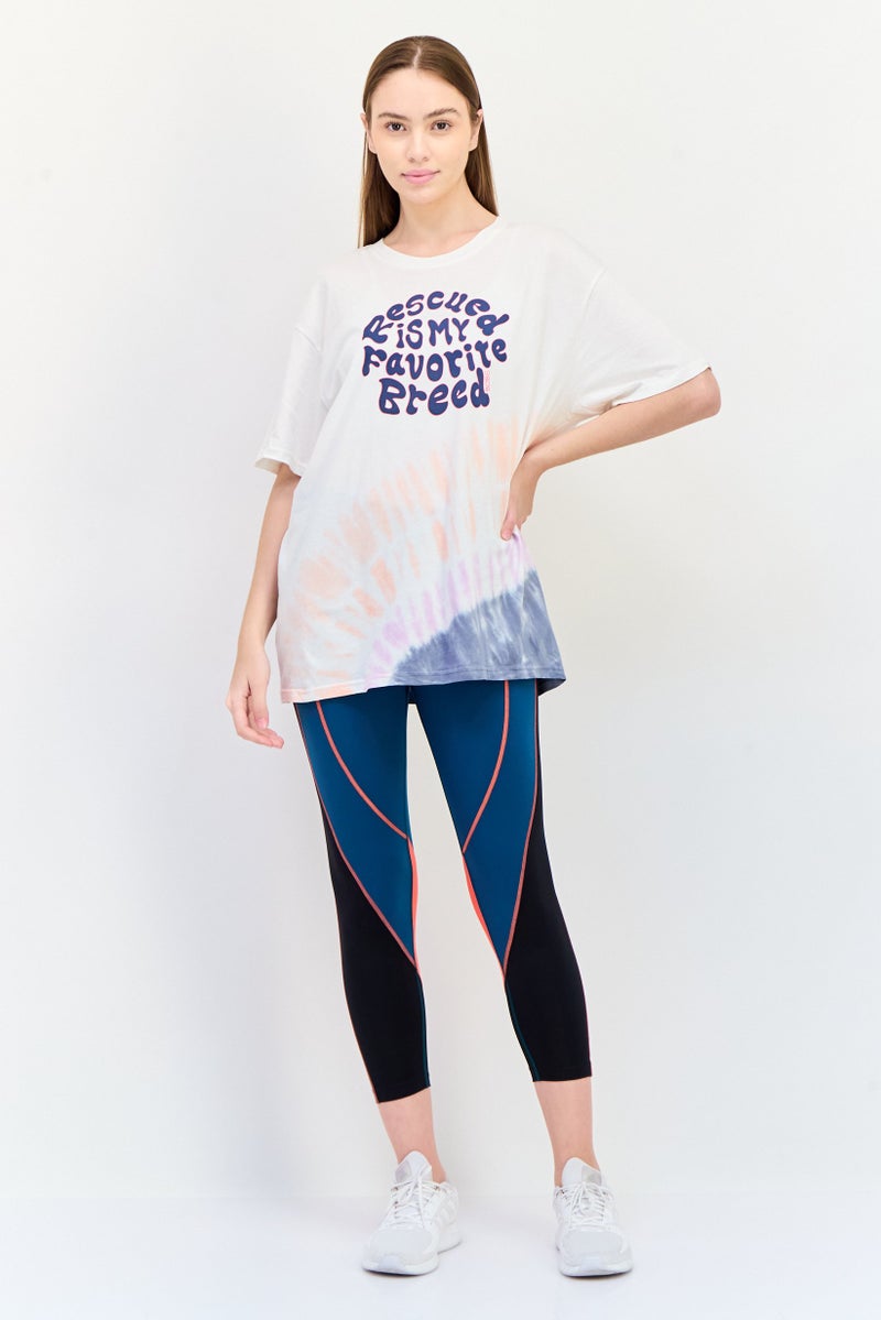 SKECHERS Women Sportswear Fit Short Sleeve Outdoor T-Shirt, Multicolor - Image 2
