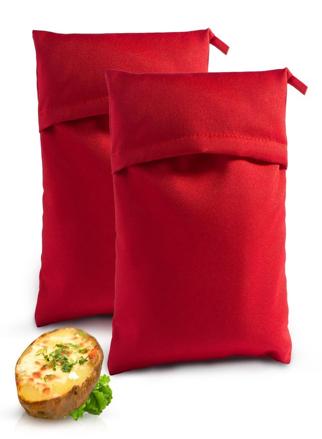 تشوكسيلا أكياس تشوكسيلا لطهي البطاطس المخبوزة في الميكروويف، عبوة من قطعتين، قابلة لإعادة الاستخدام، لطهي البطاطس في الميكروويف، بطاطس مثالية في 8 دقائق - Image 1