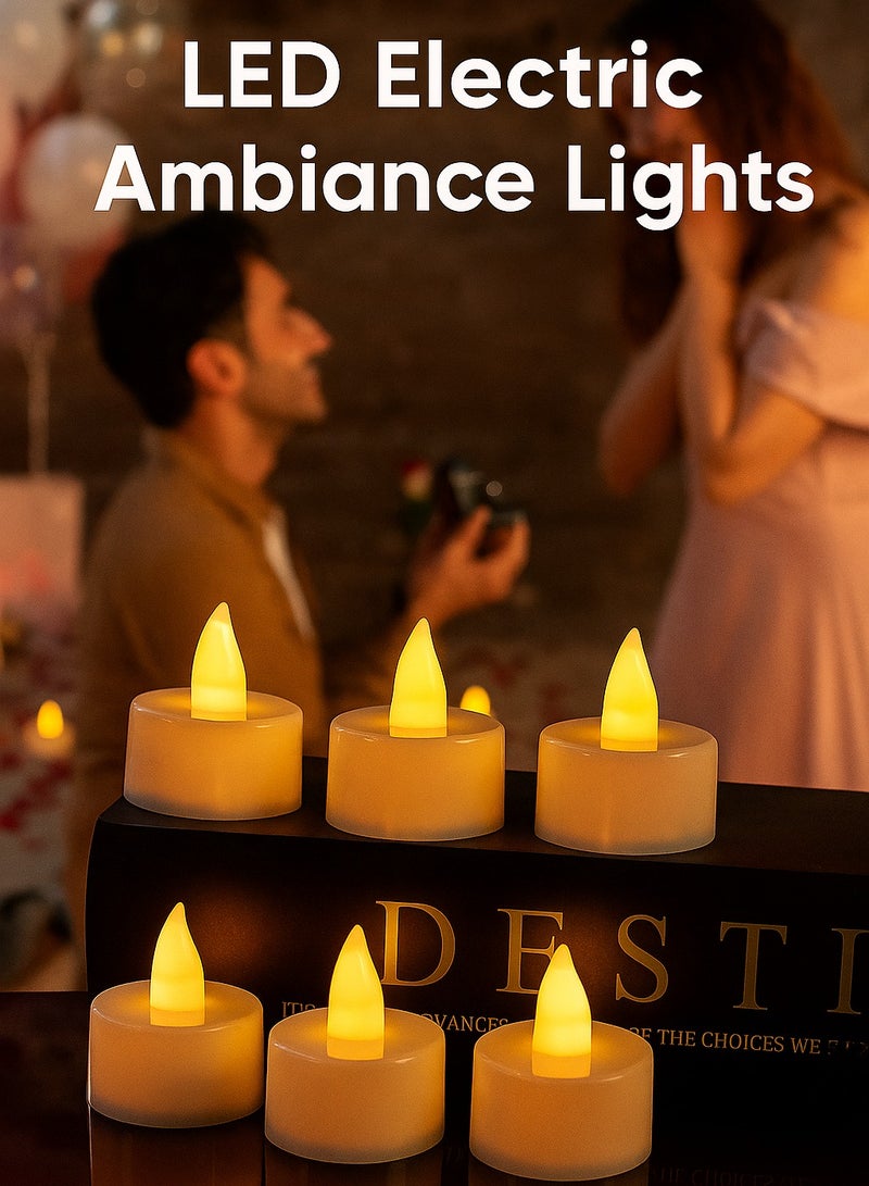 24-Piece LED Candle Atmosphere Lights - Flameless and Safe, Perfect for Romantic Dinners, Weddings, and Party Decor  - Image 1