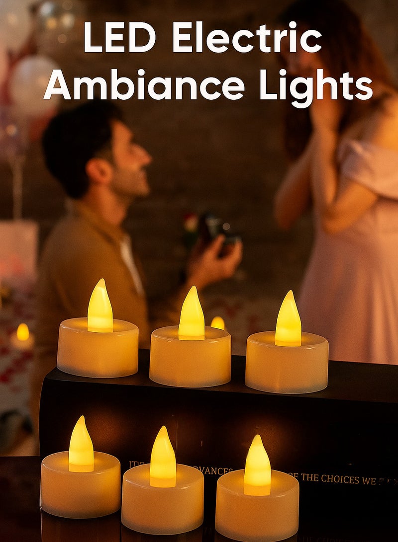 24-Piece LED Candle Atmosphere Lights - Flameless and Safe, Perfect for Romantic Dinners, Weddings, and Party Decor - Image 1
