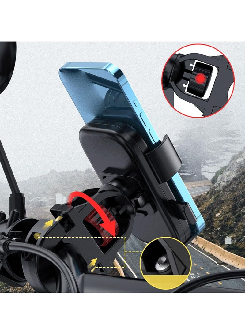 Generic Universal Phone Holder – Secure, Adjustable Mount for Phones, Stable Clamping Perfect for Bicycles and MotorcyclesCycle Mount  - Image 5