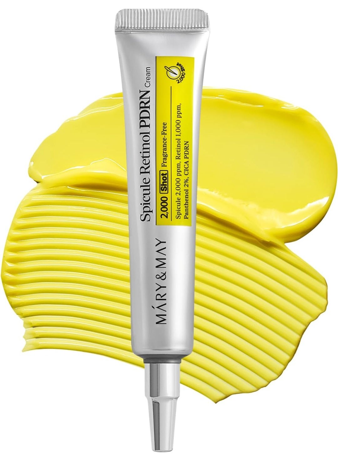 Mary&May Spicule Retinol PDRN Cream - Korean Face Moisturizer with Marine Spicules & Nano Liposome Retinol - Pore Texture Firming Treatment, Ceramide Panthenol for Sensitive Skin, 15g / 0.5 oz
