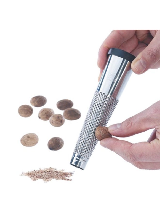 GEFU Mola Nutmeg Stainless Steel Grater Silver 4.2 x 3.7 x 15.3 cm 91350  - Image 2