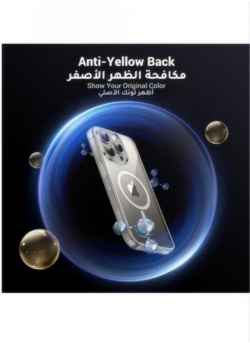 Generic - 16 Pro Max Magsafe Case Clear【N52 Stronger Magnets】【Shockproof Military-Grade Protection】Anti-Yellow&Anti-Scratch, Ultra Slim, Magnetic Magsafe Cover for iPhone 16 Pro Max Clear Clear - Image 1