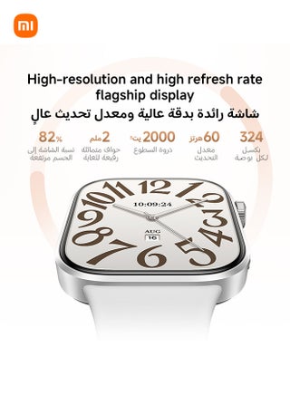 ساعة ريدمي 6، ساعة ذكية للرجال والنساء، ساعة لياقة بدنية AMOLED بحجم 2.07 بوصة مع تتبع معدل ضربات القلب/النوم/التوتر، متتبع نشاط مع أكثر من 150 وضع رياضي، عمر بطارية 24 يوم، 5ATM، GPS، أندرويد™ و iOS - view 3