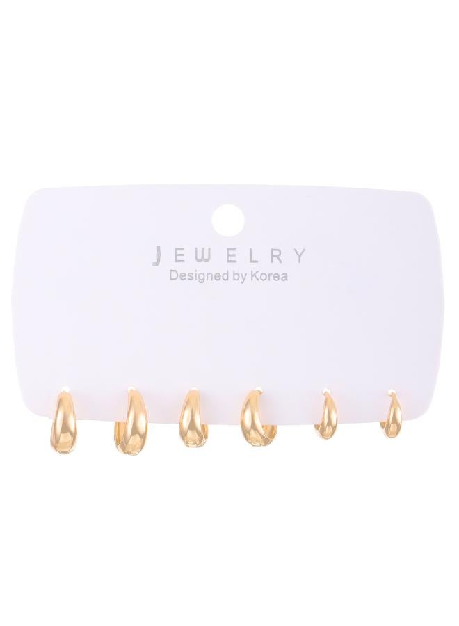 Simple Earrings High Sense Niche Men And Women European And American Alloy Earrings Personality Temperament Rock Punk Earrings 