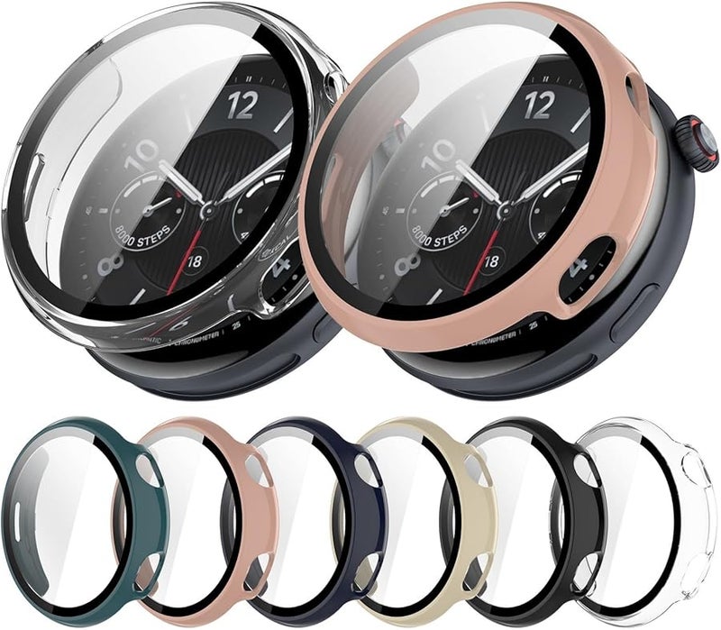 Black Protective Case with Screen Protector for Watch 5 Full Coverage Bumper Cover - Image 3