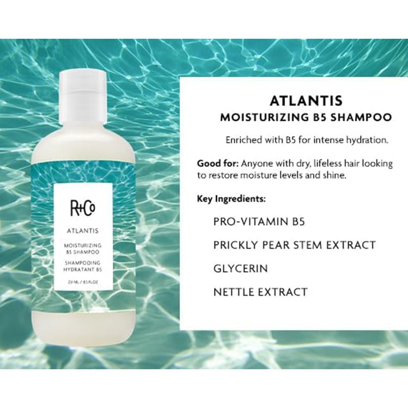 R+Co ATLANTIS Moisturizing B5 Shampoo 251 ml / 8.5 oz - Image 1