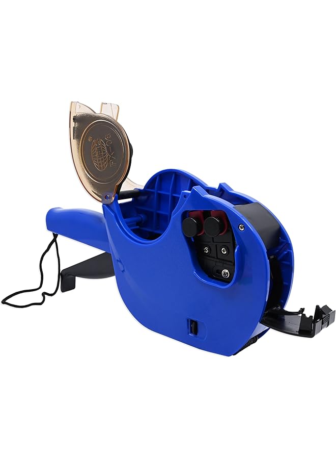 إيروريكس ماكينة طباعة ملصقات الأسعار الأبجدية بخطين مع خرطوشة حبر وبكرة ملصقات باللون الأزرق Fspx06Bl - Image 3