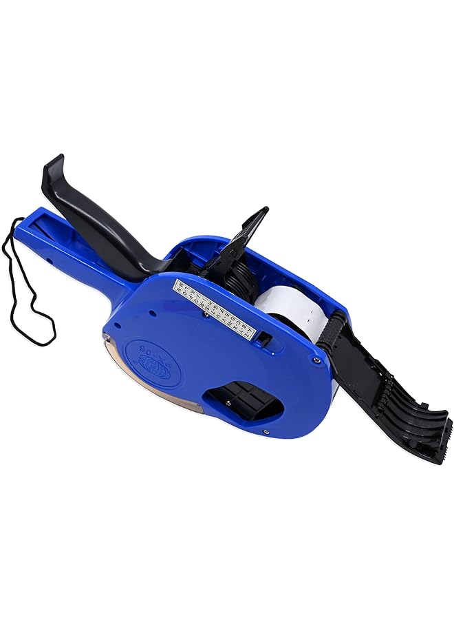 إيروريكس ماكينة طباعة ملصقات الأسعار الأبجدية بخطين مع خرطوشة حبر وبكرة ملصقات باللون الأزرق Fspx06Bl - Image 4