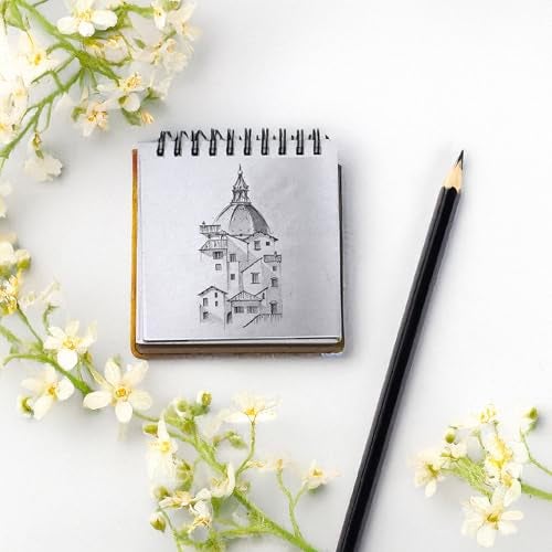 The Crafthives Van Gogh Theme Pocket Sketchbook Set of 4 – Wooden Cover Watercolour & Drawing Sketchbooks for Artists, Travel Sketching & Journaling – The Crafthives - Image 5