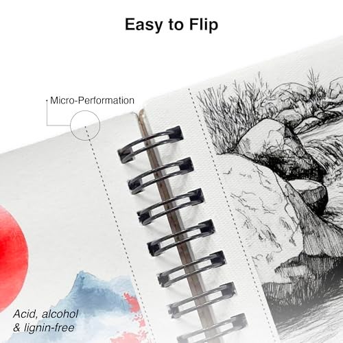 The Crafthives Van Gogh Theme Pocket Sketchbook Set of 4 – Wooden Cover Watercolour & Drawing Sketchbooks for Artists, Travel Sketching & Journaling – The Crafthives - Image 3