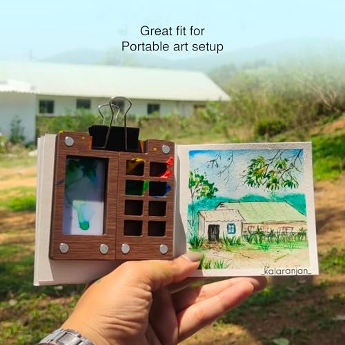 The Crafthives Van Gogh Theme Pocket Sketchbook Set of 4 – Wooden Cover Watercolour & Drawing Sketchbooks for Artists, Travel Sketching & Journaling – The Crafthives - Image 4
