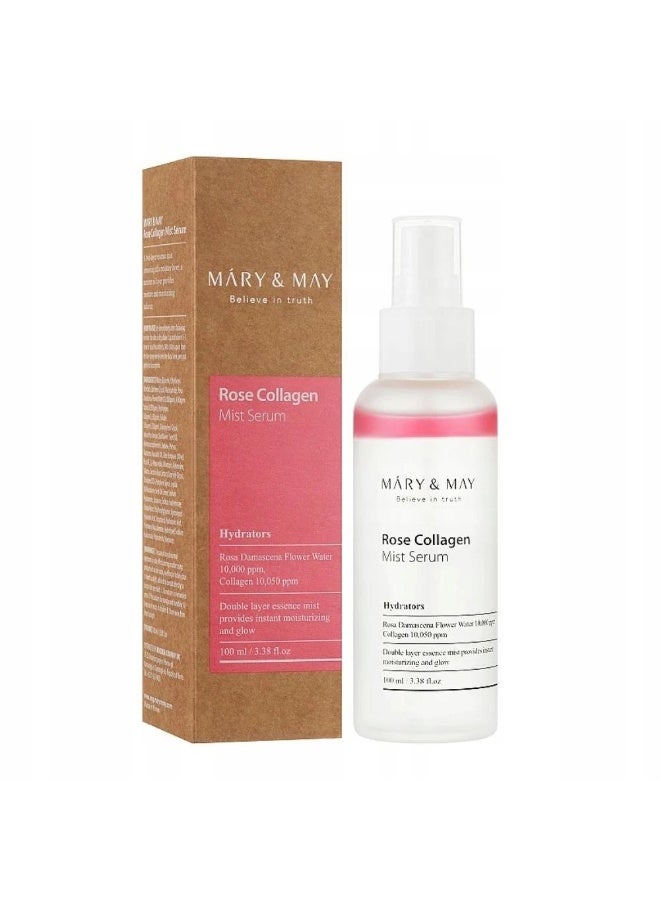 MARY & MAY Rose Collagen Mist Serum 100ml - Image 1