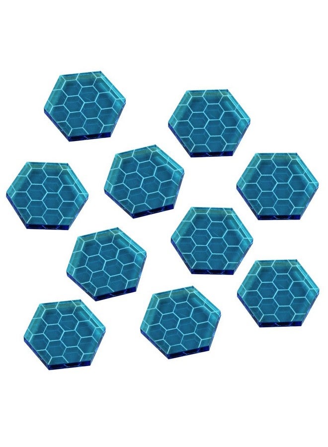 LITKO Space Shield Tokens, Fluorescent Blue (10) - Image 1