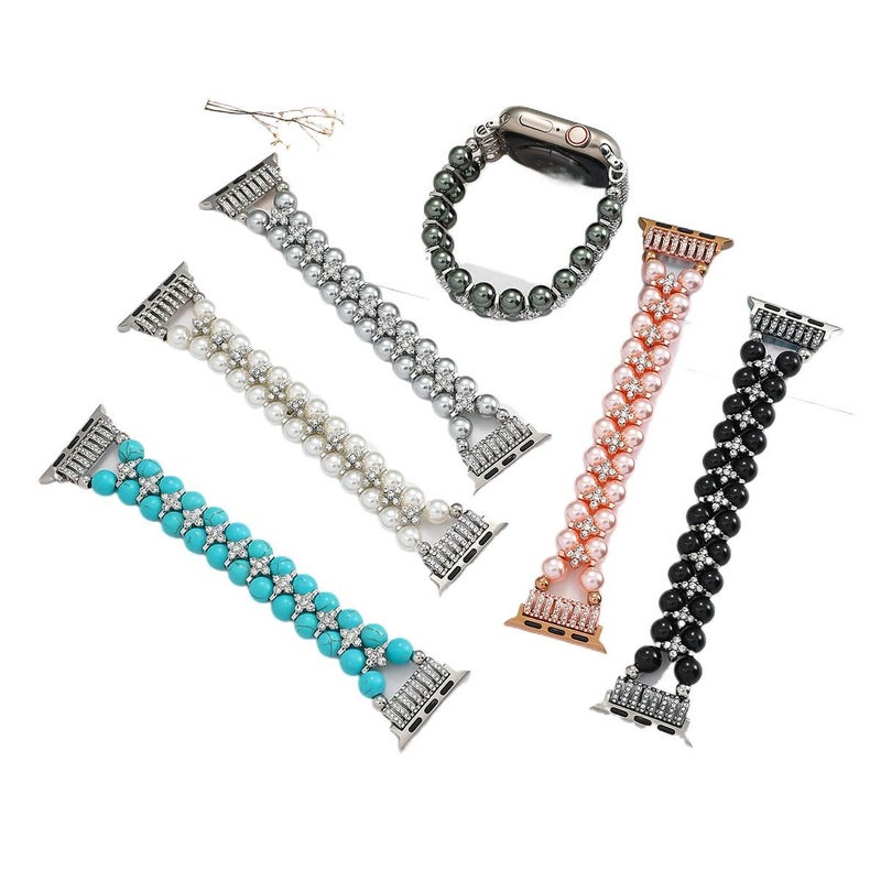 AD Green Resin Bracelet Strap Smartwatch Band Compatible with Apple Watch with Adjustable Fit Replacement Strap for Daily Wear - Image 2
