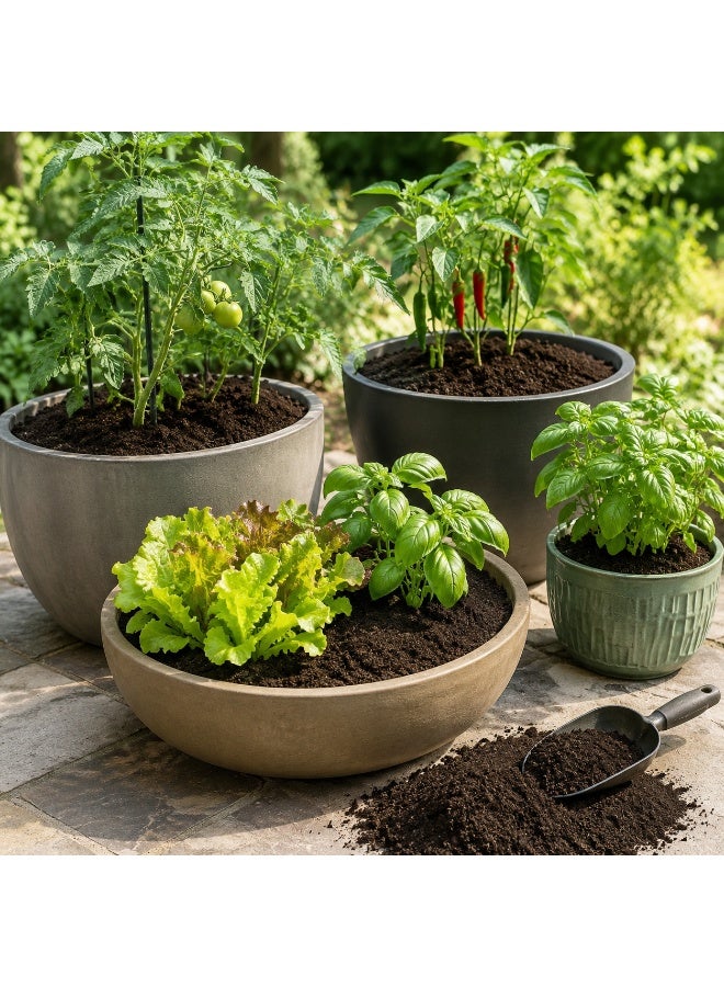 vsell24 Organic Growing Mix Soil for Vegetables, Herbs, Pots, Containers & Raised Garden Beds - Image 4