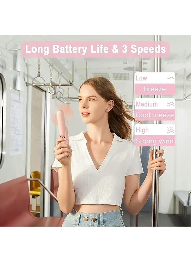 Portable Small Pocket Fan,  Handheld Fan,Foldable Fan, Quiet Personal Fan Speed Adjustable for Stylish Kids Girls Women Indoor Outdoor Travel